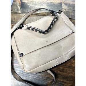 Vintage Large Tan Aldo satchel bag with chain handle